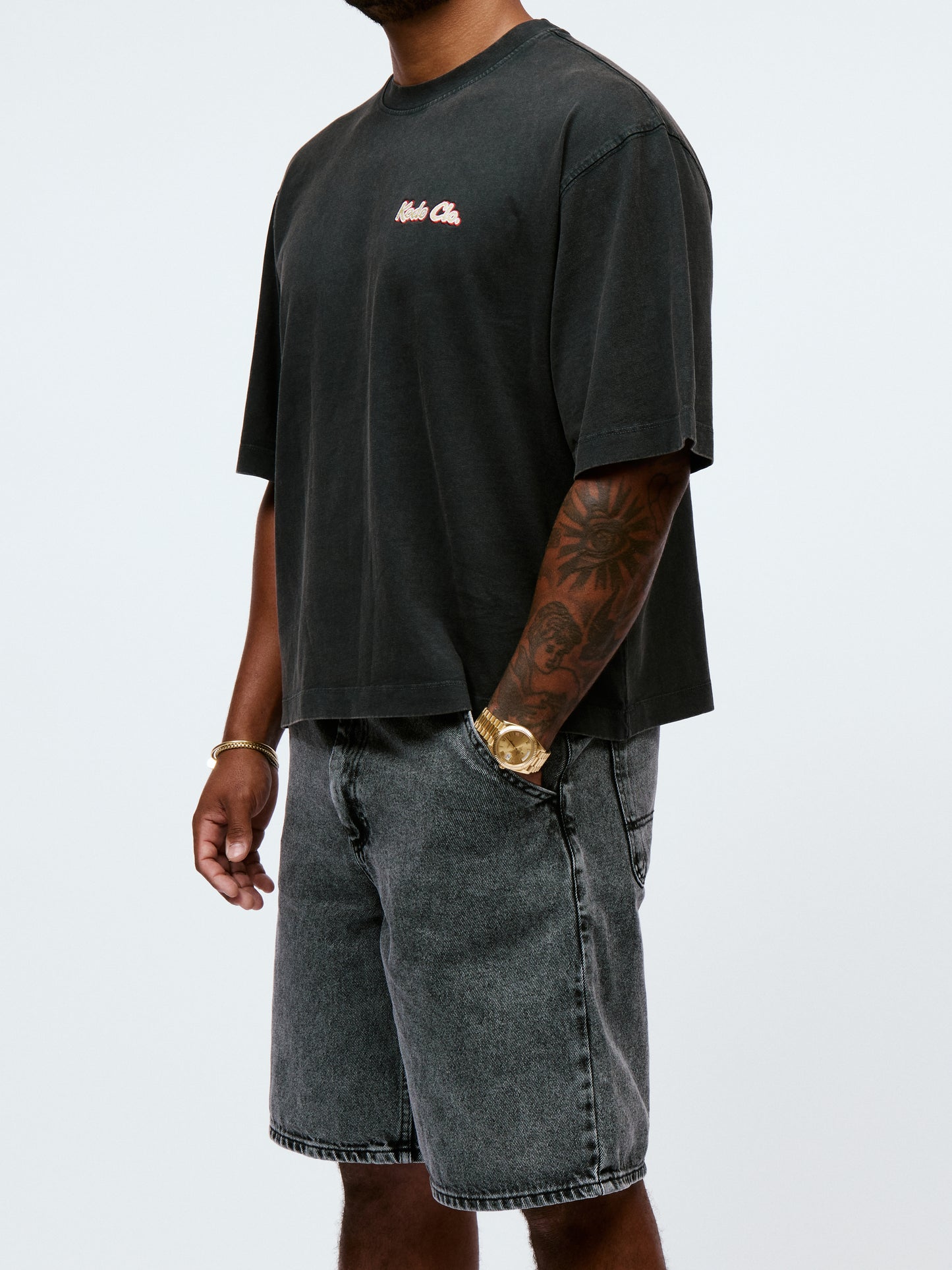 Kodo Clo. Boxy Cropped T-Shirt - Black
