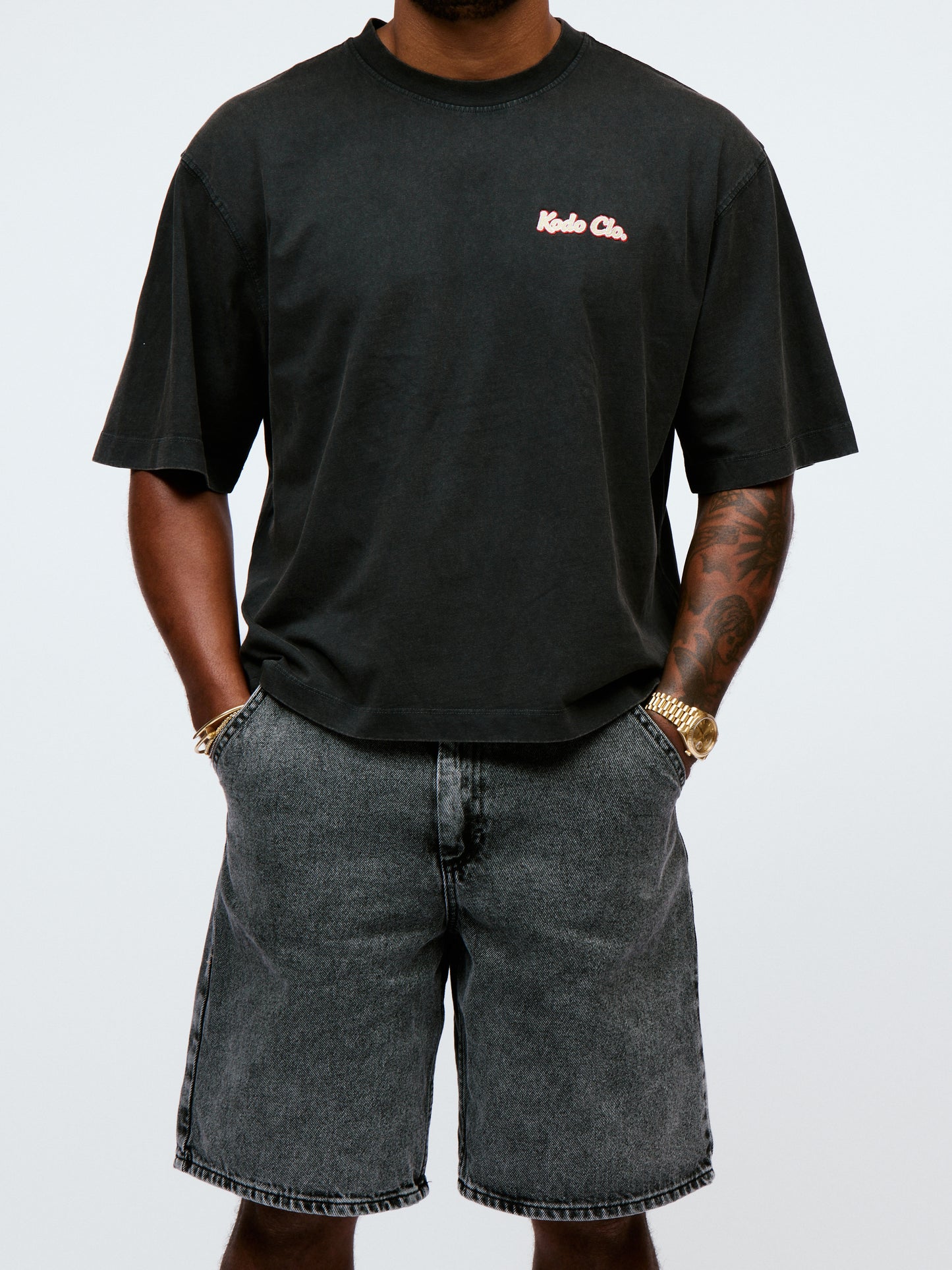 Kodo Clo. Boxy Cropped T-Shirt - Black