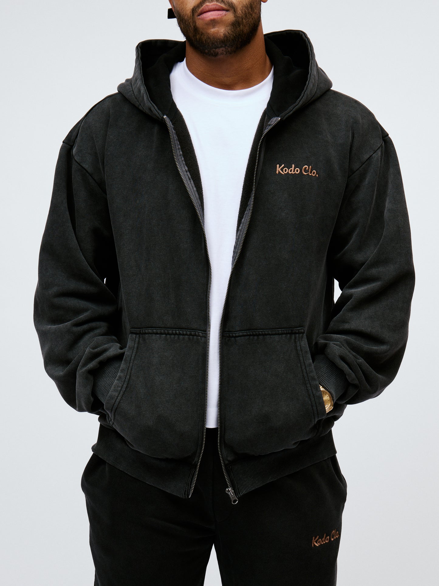 Kodo Clo. Trust None Vintage Heavy Zip Hoodie