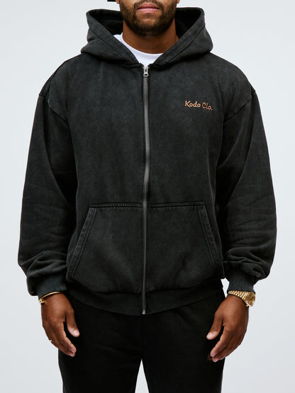 Kodo Clo. Trust None Vintage Heavy Zip Hoodie