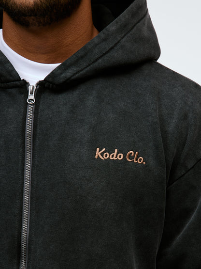 Kodo Clo. Trust None Vintage Heavy Zip Hoodie