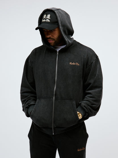 Kodo Clo. Trust None Vintage Heavy Zip Hoodie