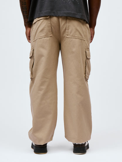 Kodo Clo. Utility Cargo Trousers - Beige