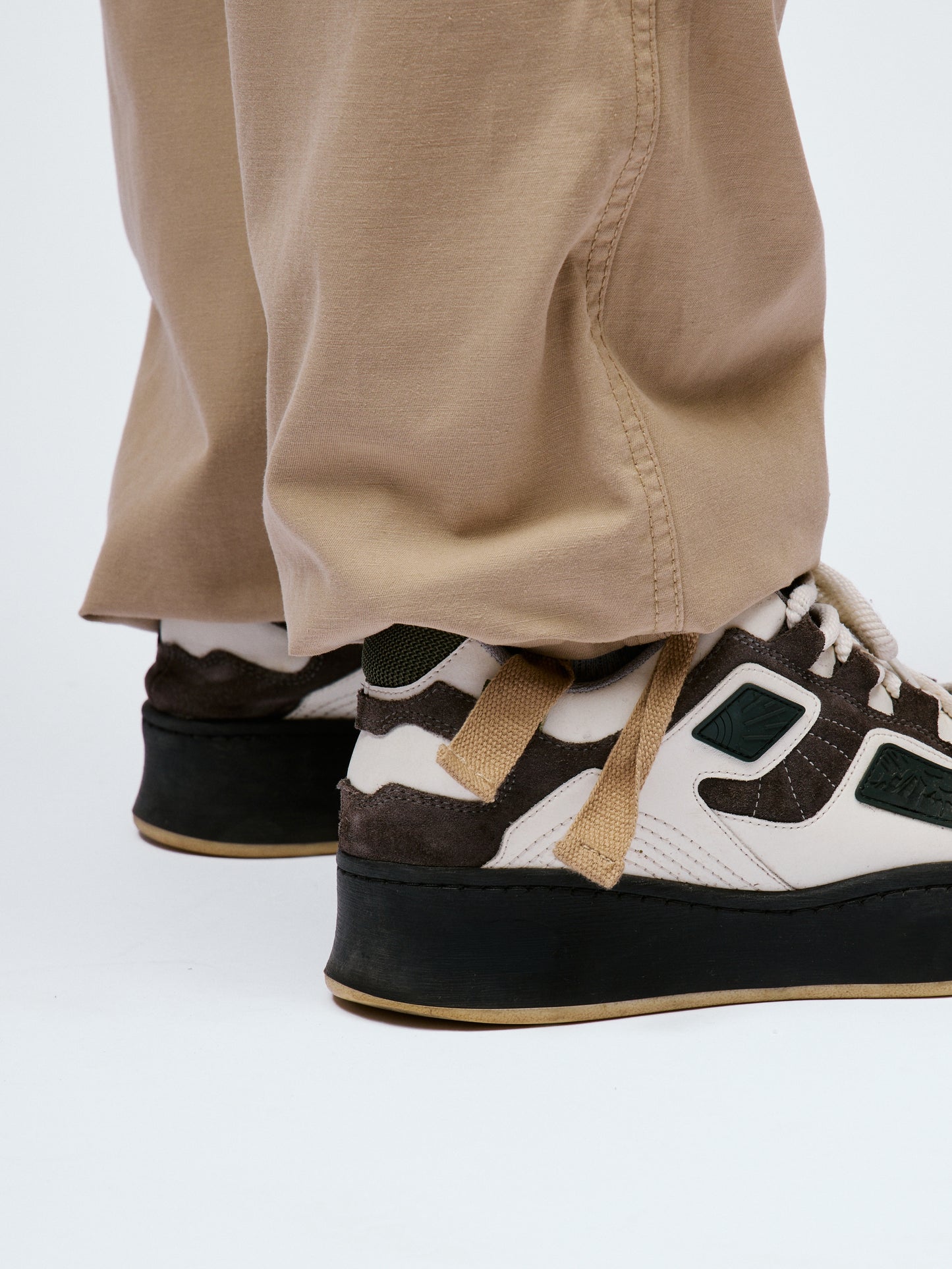 Kodo Clo. Utility Cargo Trousers - Beige