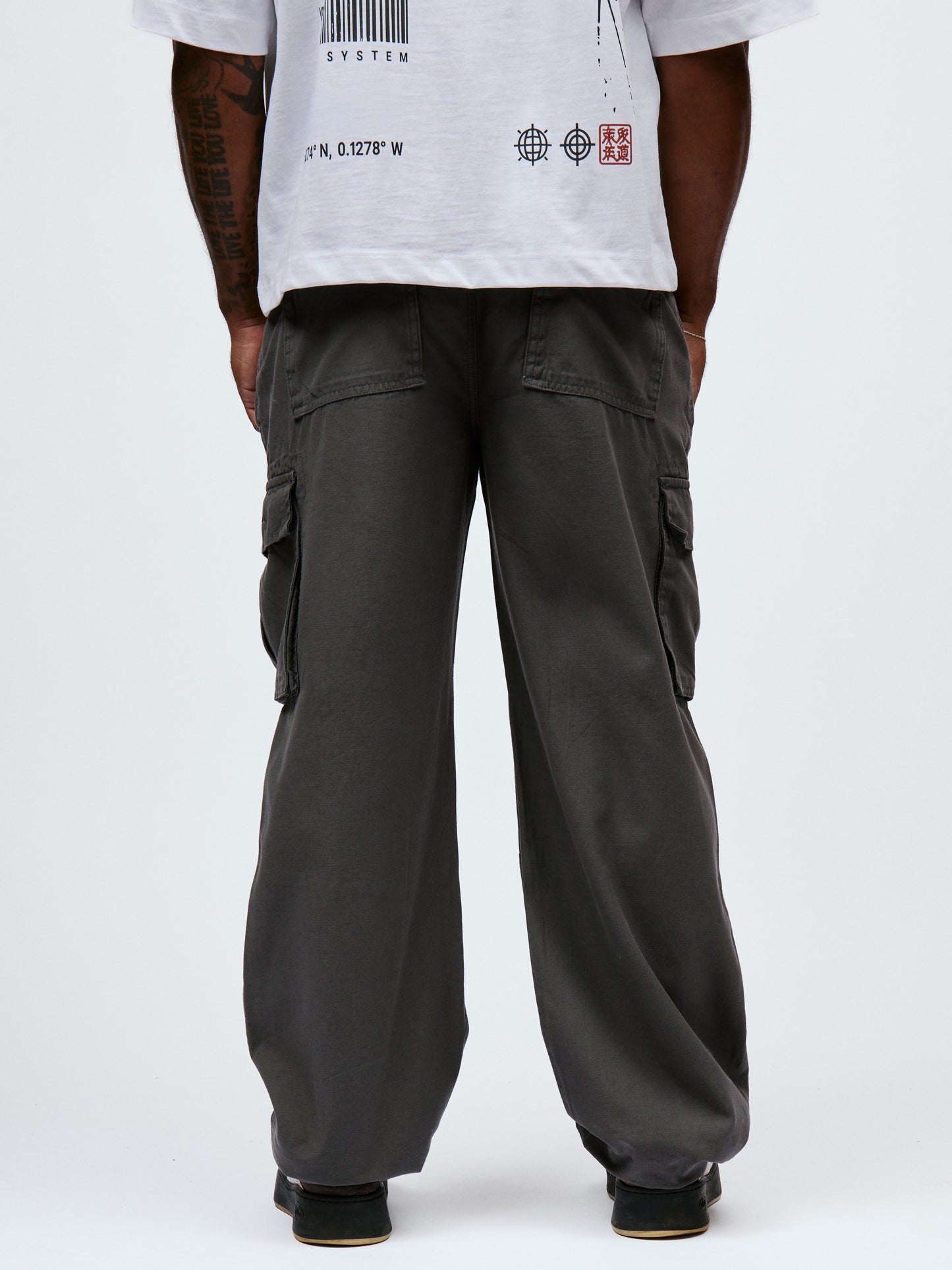 Kodo Clo. Utility Cargo Trousers - Grey